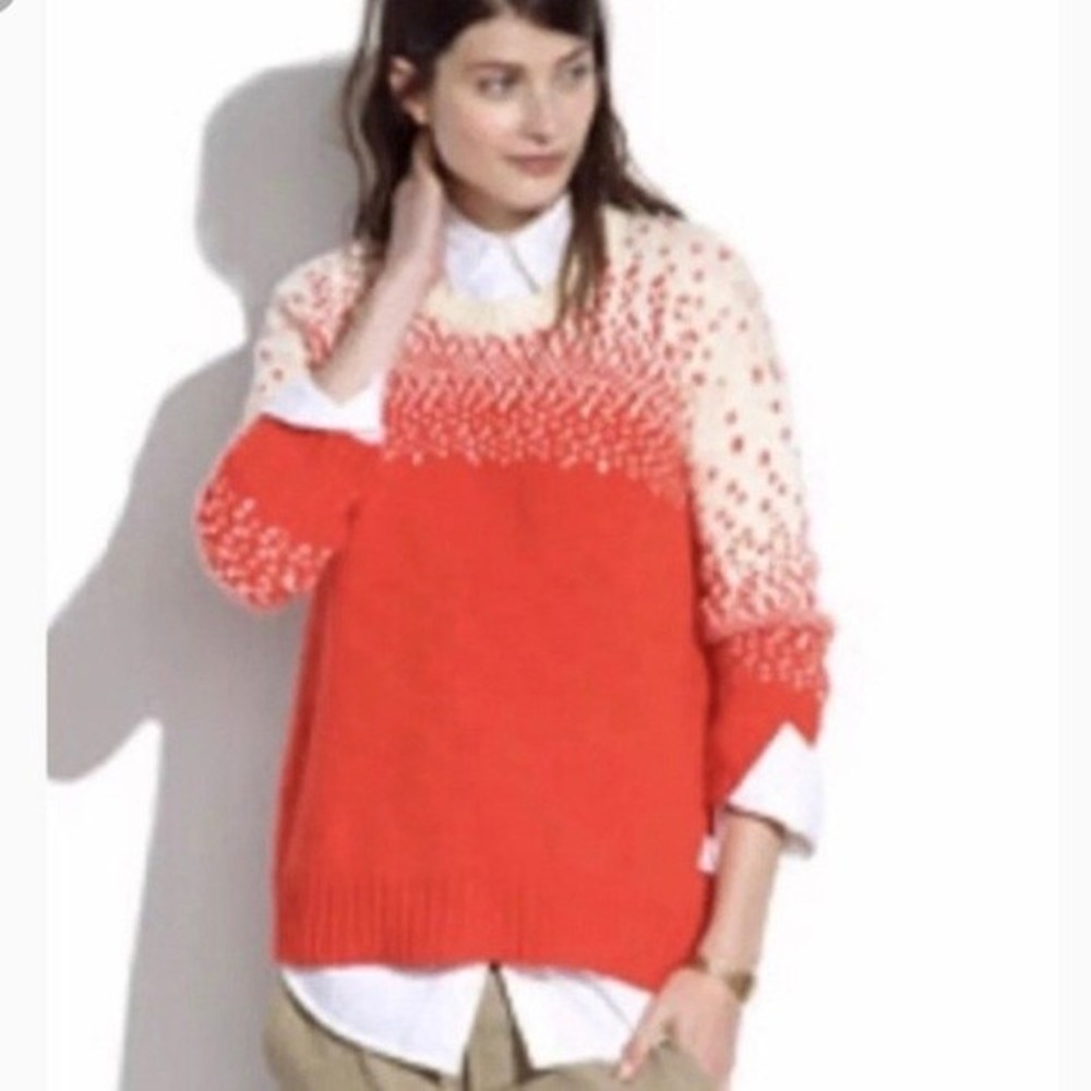 Madewell Drift Stitch Wool Blend Sweater, Size XS